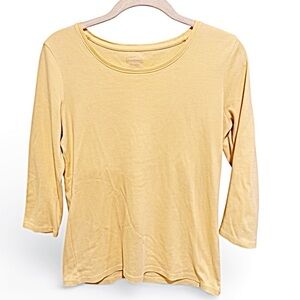 L.L. Bean Yellow Supima Cotton Garment - Welcome Spring! Size XS